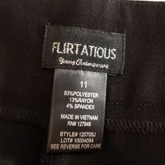 Flirtatious Black Dress Pants (size 11) - Picture 4 of 4